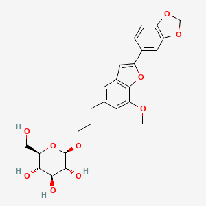 molecular formula C25H28O10 B1200218 Egonol glucoside 