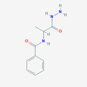 molecular formula C10H13N3O2 B12002182 N-(1-Hydrazinocarbonyl-ethyl)-benzamide 