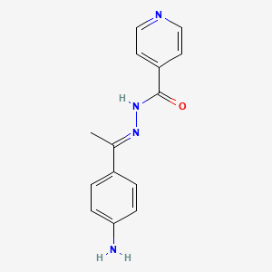 molecular formula C14H14N4O B12002210 N'-[1-(4-aminophenyl)ethylidene]isonicotinohydrazide CAS No. 92193-14-1