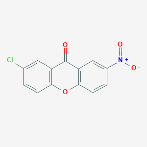 molecular formula C13H6ClNO4 B12002217 2-Chloro-7-nitroxanthen-9-one CAS No. 20061-60-3