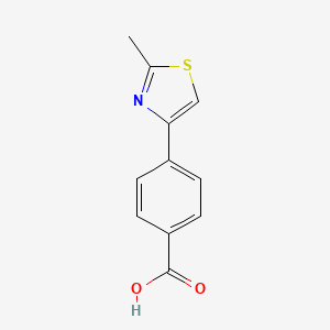 molecular formula C11H9NO2S B1200226 4-(2-甲基-1,3-噻唑-4-基)苯甲酸 CAS No. 294620-60-3