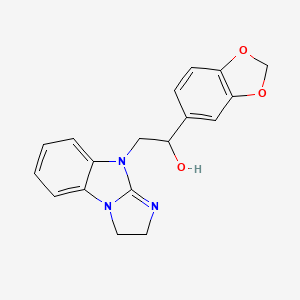 1-(1,3-Benzodioxol-5-yl)-2-(1,2-dihydroimidazo[1,2-a]benzimidazol-4-yl)ethanol