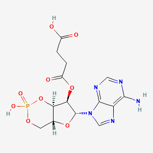 Adenosine cyclic 3',5'-(hydrogen phosphate) 2'-(hydrogen succinate)