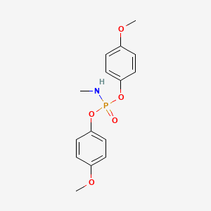 molecular formula C15H18NO5P B12002432 Bis(4-methoxyphenyl) methylamidophosphate CAS No. 70160-21-3