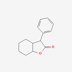 molecular formula C14H16O2 B12002445 3-Phenylhexahydro-1-benzofuran-2(3h)-one CAS No. 54491-21-3
