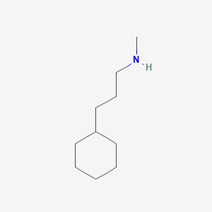 molecular formula C10H21N B12002447 N-methylcyclohexanepropanamine 
