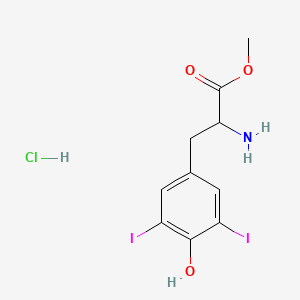 molecular formula C10H12ClI2NO3 B12002468 H-3,5-Diiodo-tyr-ome hcl 