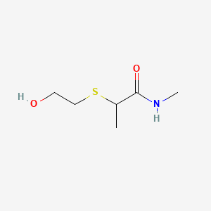 2-((2-Hydroxyethyl)thio)-N-methylpropionamide