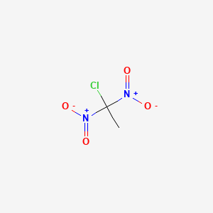 molecular formula C2H3ClN2O4 B12002534 1-Chloro-1,1-dinitroethane CAS No. 2972-95-4