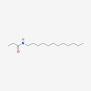 molecular formula C15H31NO B12002536 Propanamide, N-dodecyl- CAS No. 62855-82-7