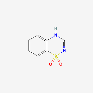 molecular formula C7H6N2O2S B1200261 2H-1,2,4-Benzothiadiazine-1,1-dioxide CAS No. 359-85-3