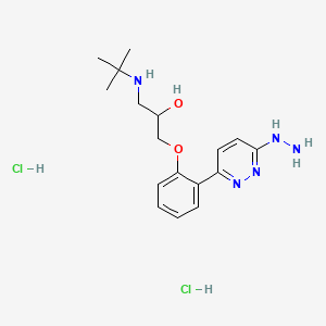 molecular formula C17H27Cl2N5O2 B1200266 Prizidilol hydrochloride CAS No. 73793-66-5