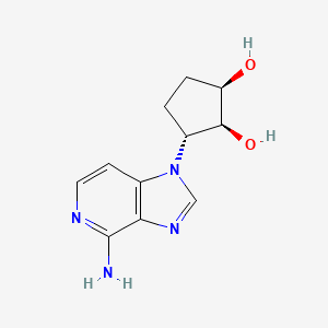 molecular formula C11H14N4O2 B1200270 (1r,2s,3r)-3-(4-Amino-1h-imidazo[4,5-c]pyridin-1-yl)cyclopentane-1,2-diol CAS No. 149564-05-6