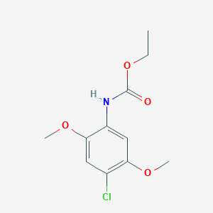 molecular formula C11H14ClNO4 B12002719 Ethyl (4-chloro-2,5-dimethoxyphenyl)carbamate 