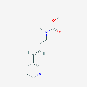 molecular formula C13H18N2O2 B12002735 Methyl[4-(3-pyridinyl)-3-butenyl]carbamic Acid Ethyl Ester 