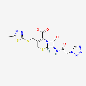 molecular formula C14H13N8O4S3- B1200283 Cefazolin(1-) 