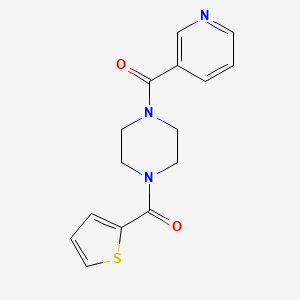[4-[Oxo(thiophen-2-yl)methyl]-1-piperazinyl]-(3-pyridinyl)methanone