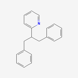 molecular formula C20H19N B12003000 2-(1,3-Diphenylpropan-2-yl)pyridine CAS No. 6301-81-1