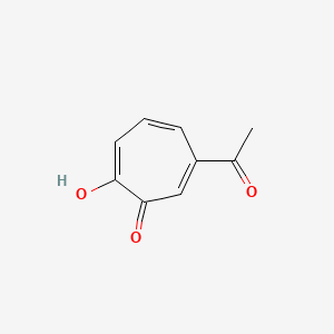 molecular formula C9H8O3 B1200302 6-Acetyl-2-hydroxycyclohepta-2,4,6-trien-1-one CAS No. 1738-16-5