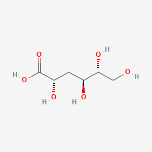 molecular formula C6H12O6 B1200305 3-Deoxy-D-arabino-hexonic acid CAS No. 29625-79-4