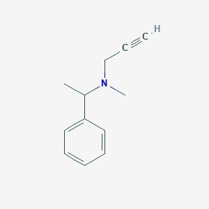 N-methyl-N-(1-phenylethyl)prop-2-yn-1-amine