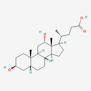molecular formula C24H40O4 B1200313 3-Epideoxycholic acid CAS No. 570-63-8