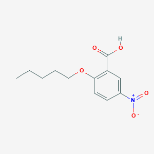 molecular formula C12H15NO5 B12003154 5-Nitro-2-(pentyloxy)benzoic acid CAS No. 13851-58-6