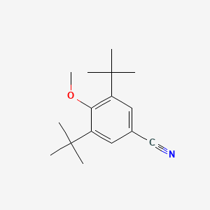 molecular formula C16H23NO B12003169 3,5-Ditert-butyl-4-methoxybenzonitrile 