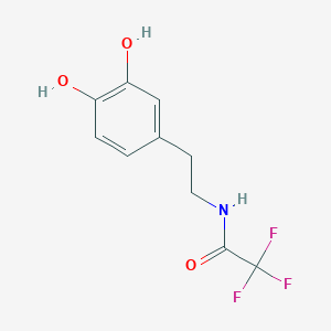 molecular formula C10H10F3NO3 B12003199 N-[2-(3,4-dihydroxyphenyl)ethyl]-2,2,2-trifluoroacetamide 