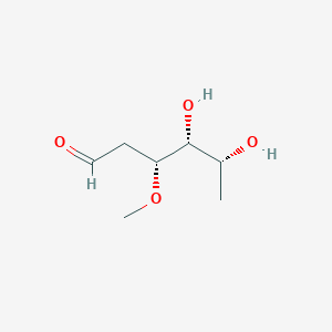 molecular formula C7H14O4 B1200320 2,6-Dideoxy-3-O-methyl-arabino-hexose CAS No. 6786-76-1