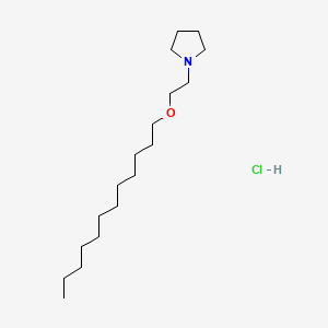 molecular formula C18H38ClNO B1200321 N-(2-(Dodecyloxy)ethyl)pyrrolidine hydrochloride CAS No. 34965-01-0
