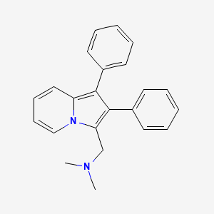 molecular formula C23H22N2 B12003255 1-(1,2-Diphenylindolizin-3-yl)-n,n-dimethylmethanamine CAS No. 17613-26-2