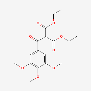 molecular formula C17H22O8 B12003301 Diethyl (3,4,5-trimethoxybenzoyl)malonate CAS No. 7478-67-3