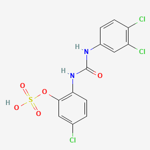 Urea, N-(4-chloro-2-(sulfooxy)phenyl)-N-(3,4-dichlorophenyl)-