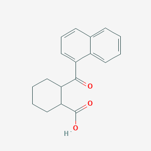 molecular formula C18H18O3 B12003408 2-(1-Naphthoyl)cyclohexanecarboxylic acid 