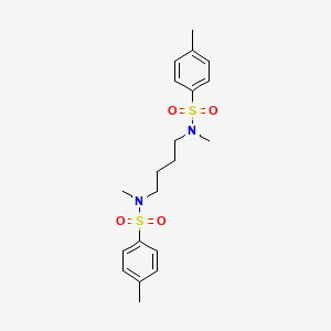 molecular formula C20H28N2O4S2 B12003420 Benzenesulfonamide, N,N'-1,4-butanediylbis[N,4-dimethyl- CAS No. 102600-39-5