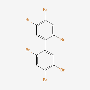 molecular formula C12H4Br6 B1200347 2,2',4,4',5,5'-六溴联苯 CAS No. 67774-32-7