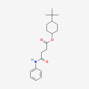 molecular formula C20H29NO3 B1200349 4-Anilino-4-oxobutanoic acid (4-tert-butylcyclohexyl) ester 