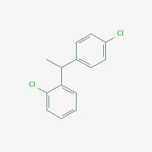 molecular formula C14H12Cl2 B1200356 1-Chloro-2-[1-(4-chlorophenyl)ethyl]benzene CAS No. 77008-62-9