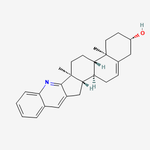 molecular formula C26H31NO B1200359 16,17-(3',2'-Quinolino)androst-5-en-3beta-ol CAS No. 6218-10-6