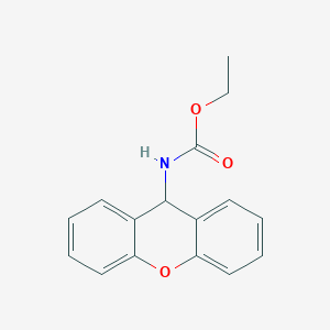 molecular formula C16H15NO3 B12003604 ethyl N-(9H-xanthen-9-yl)carbamate CAS No. 6319-53-5