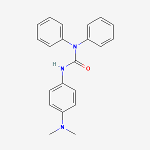 molecular formula C21H21N3O B12003644 N'-[4-(Dimethylamino)phenyl]-N,N-diphenylurea 