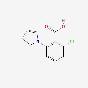 molecular formula C11H8ClNO2 B1200368 1-(2-Carboxy-3-chlorophenyl)pyrrole CAS No. 54779-76-9