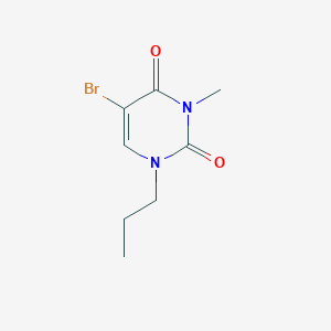 molecular formula C8H11BrN2O2 B12003704 5-Bromo-3-methyl-1-propylpyrimidine-2,4(1h,3h)-dione CAS No. 57712-69-3