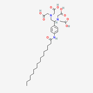 1-(4-(Palmitamido)phenyl)ethylenedinitrilo-tetraacetic acid