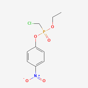 molecular formula C9H11ClNO5P B12003755 Ethyl 4-nitrophenyl (chloromethyl)phosphonate CAS No. 71790-86-8
