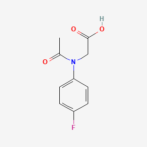 molecular formula C10H10FNO3 B12003758 (Acetyl-4-fluoroanilino)acetic acid CAS No. 618443-92-8