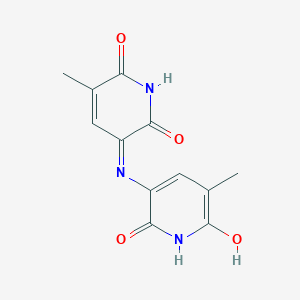 molecular formula C12H11N3O4 B1200376 Amylocyanine CAS No. 21283-85-2