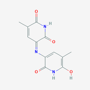 2,6(1H,3H)-Pyridinedione, 3-((1,2-dihydro-6-hydroxy-5-methyl-2-oxo-3-pyridinyl)imino)-5-methyl-
