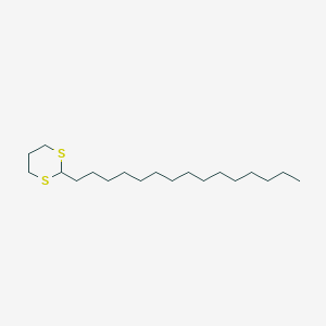 molecular formula C19H38S2 B12003761 2-Pentadecyl-1,3-dithiane CAS No. 59014-51-6